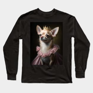 Royal Portrait of a Chihuahua Long Sleeve T-Shirt